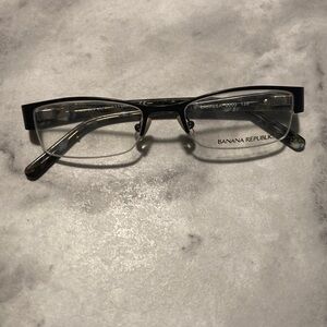 Banana Republic Black and Silver Glasses